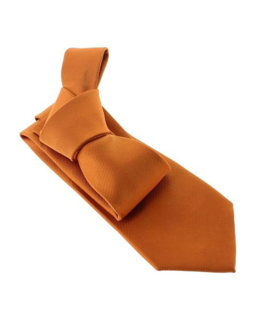 Cravates et accessoires Cravate Monochrome Clj Charles Le Jeune pour homme en coloris Orange