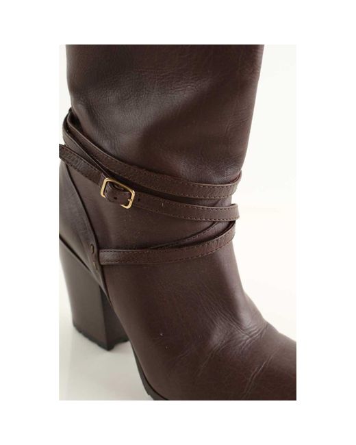 Boots Boots en cuir marron Vanessa Bruno en coloris Brown