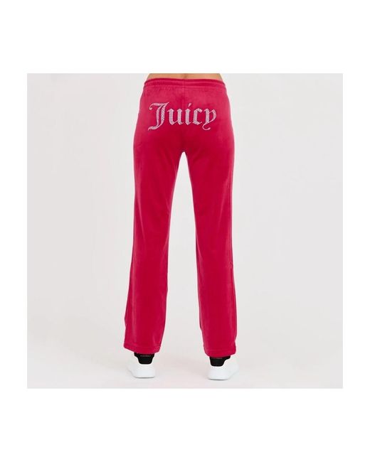 Juicy Couture Broek Tina Trackpants Wit in het Red