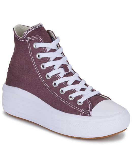 Sneakers Alte Chuck Taylor All Star Move Platform di Converse in Purple