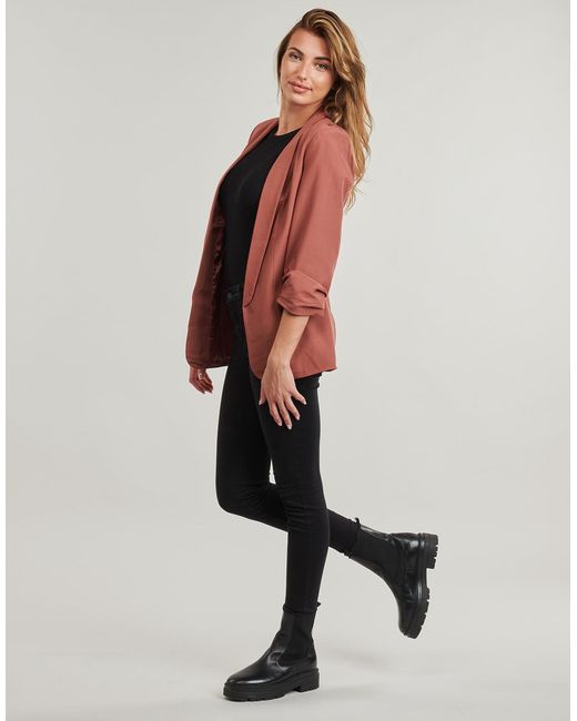 Pieces Blazer Pcbossella in het Pink