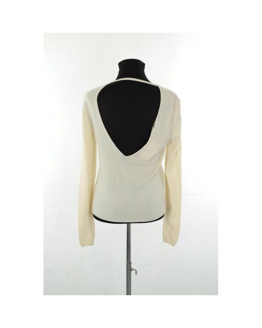 Pull Pull en laine écru Maje en coloris Natural