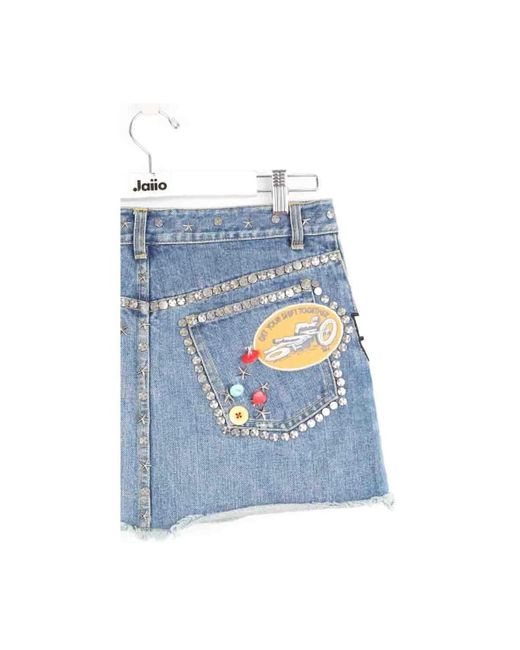 Jupes Mini jupe en coton Marc Jacobs en coloris Blue