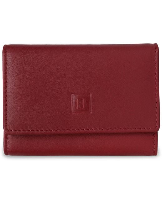 Portefeuille SOFT Hexagona en coloris Red