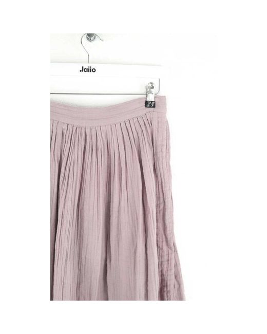 Jupes Jupe en coton violette Laurence Bras en coloris Pink