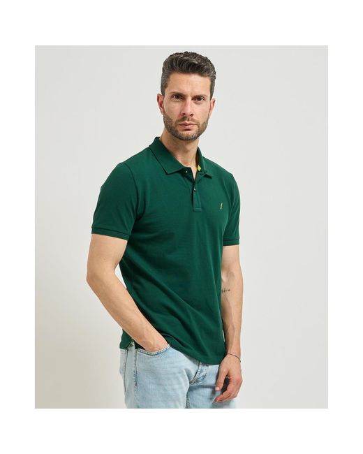 Polo Polo Settemezzo avec détails fluo SETTE/MEZZO pour homme en coloris Green