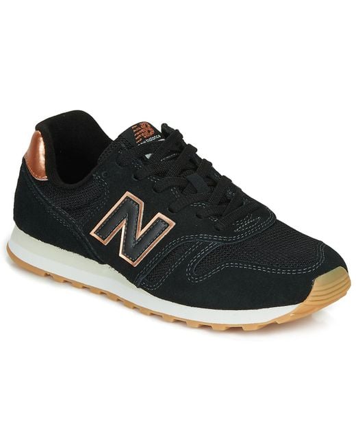 New Balance Suede 373 Womens Black / Rose Gold Trainers - Save 48% - Lyst