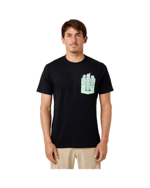 Polo INDA POCKET TEE Rip Curl pour homme en coloris Black