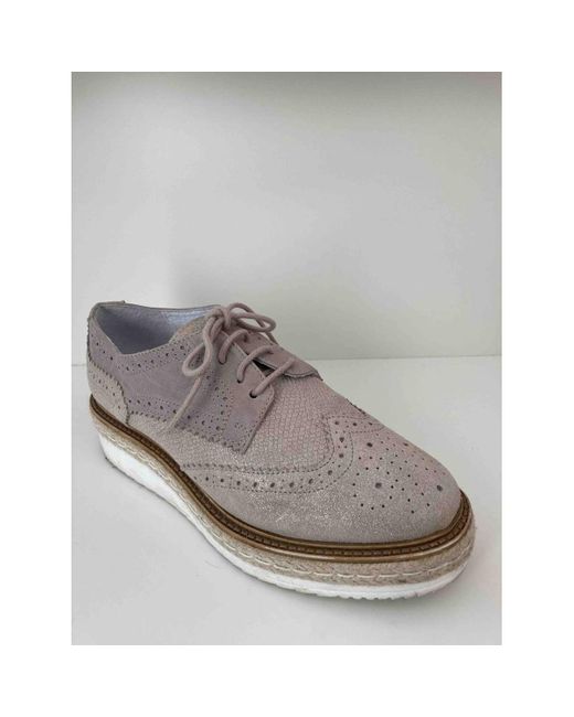 Derbies Chaussures à lacets beige /taupe clair Texto en coloris Gray