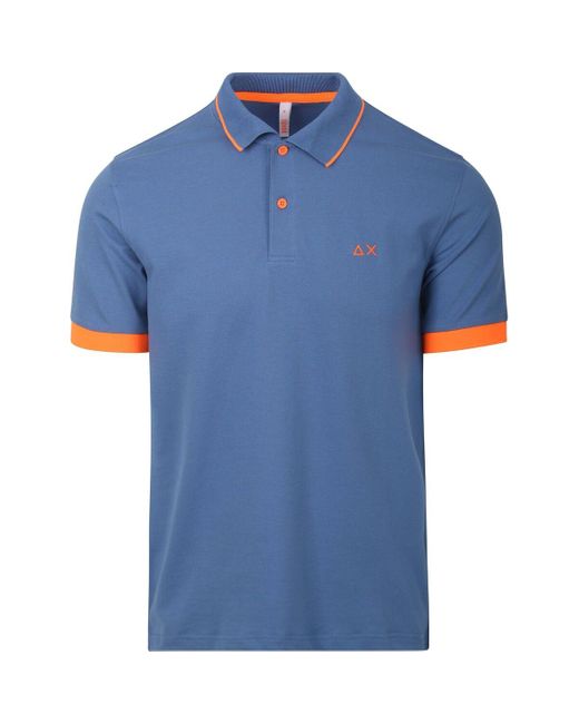 T-shirt Polo Petites Rayures Bleu Sun 68 pour homme en coloris Blue