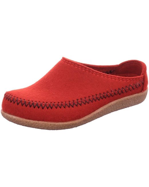 Chaussons Haflinger en coloris Red