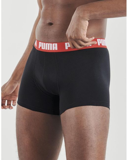 PUMA Boxers Basic X6 in het Red voor heren