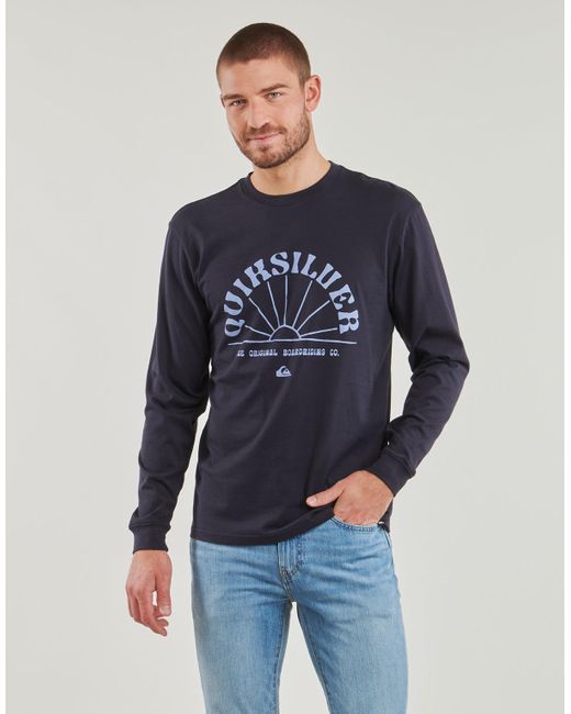 Quiksilver T-Shirt Lange Mouw Rays For Days Ls in het Blue voor heren