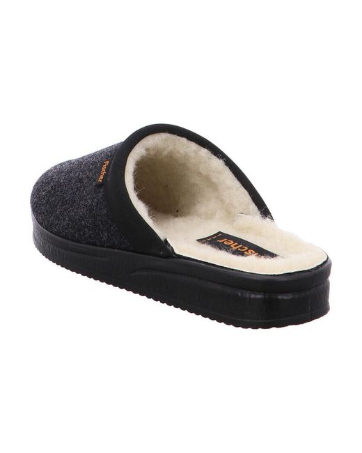 Chaussons Fischer pour homme en coloris Black
