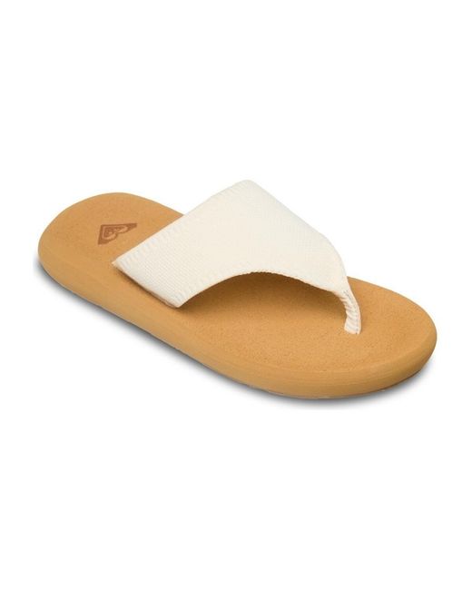 Sandales plates Samolo Roxy en coloris Metallic
