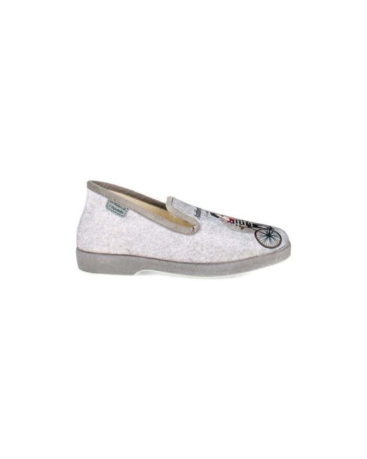 Chaussons 7723-7 La Maison De L'espadrille pour homme en coloris White