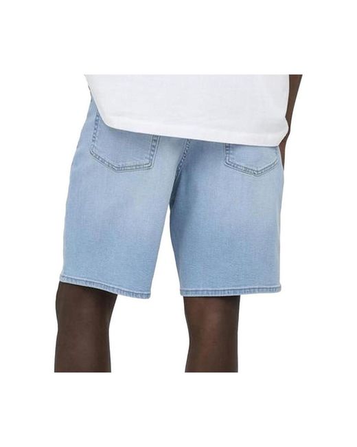 Short Onsfade Stretch Only & Sons pour homme en coloris Blue