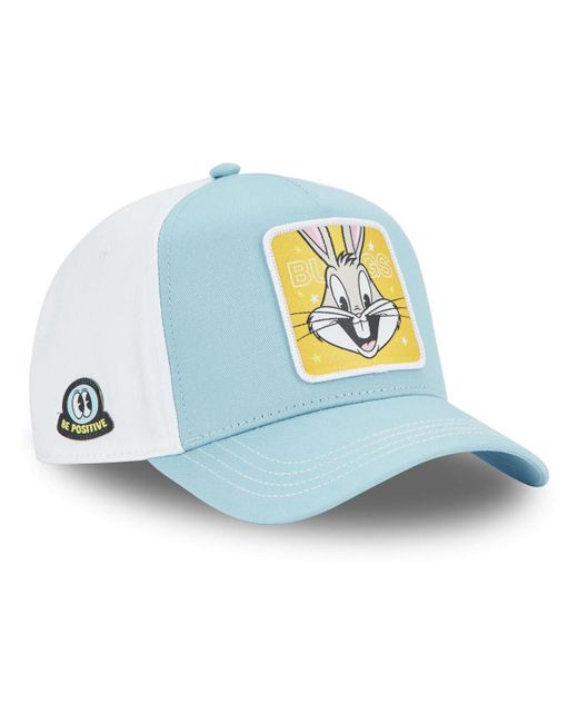 Casquette Casquette trucker en sergé de coton Looney Tunes Be Positive Capslab en coloris Blue
