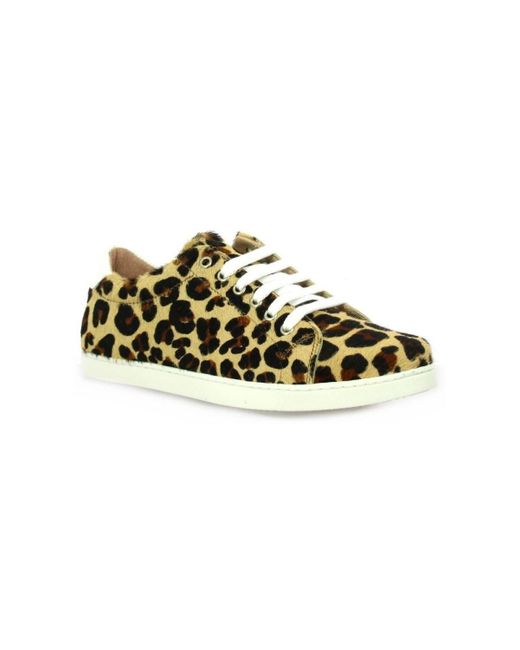 Baskets Derby cuir poulain So Send en coloris Multicolor