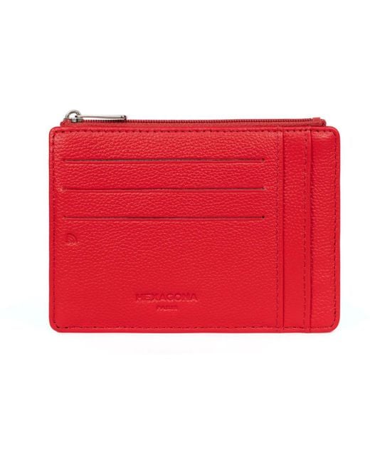 Portefeuille CONFORT Hexagona en coloris Red