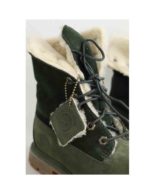 Bottines Boots en daim Timberland en coloris Green