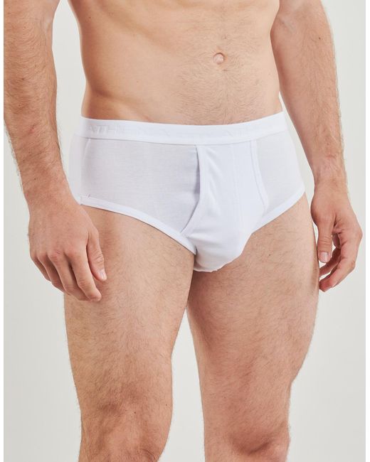 Slips BASIC COTON BIO Pack de 2 Athena pour homme en coloris Blue