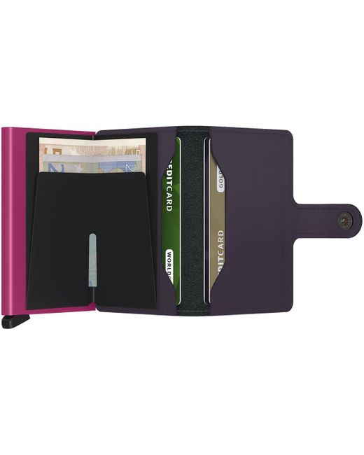 Portefeuille Miniwallet Matte Secrid pour homme en coloris Purple