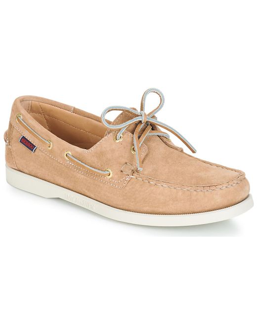 Sebago Bootschoenen Docksides Portland Suede in het Bruin voor heren -  Bespaar 31% - Lyst