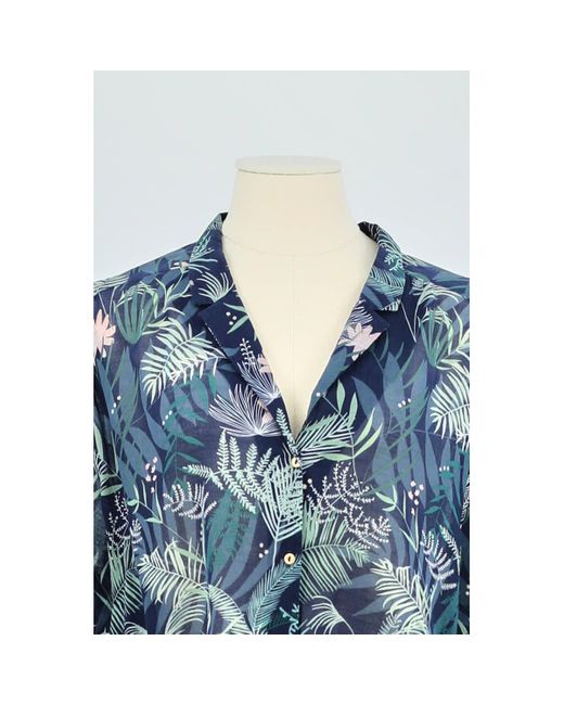 Blouses Blouse en coton Des Petits Hauts en coloris Blue