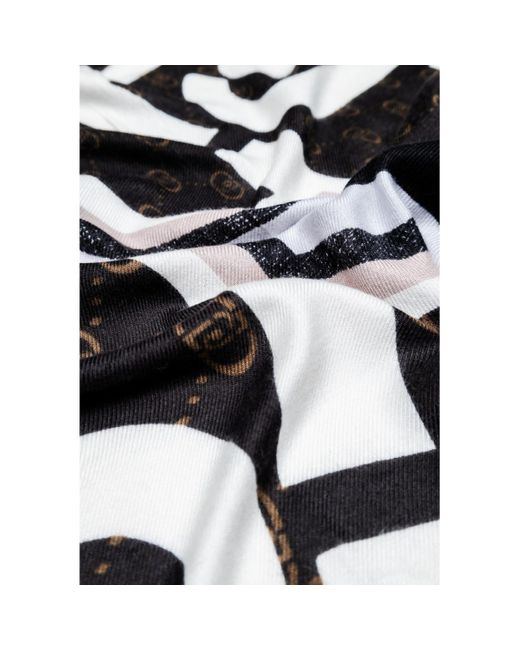 Echarpe STOLA PORTALOGO 70X180 2F5082 T0300 Liu Jo en coloris Black