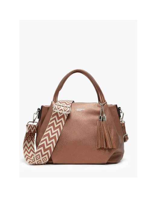 Sac à main sac à main Grained GRAINED 061-000F2583 Miniprix en coloris Brown