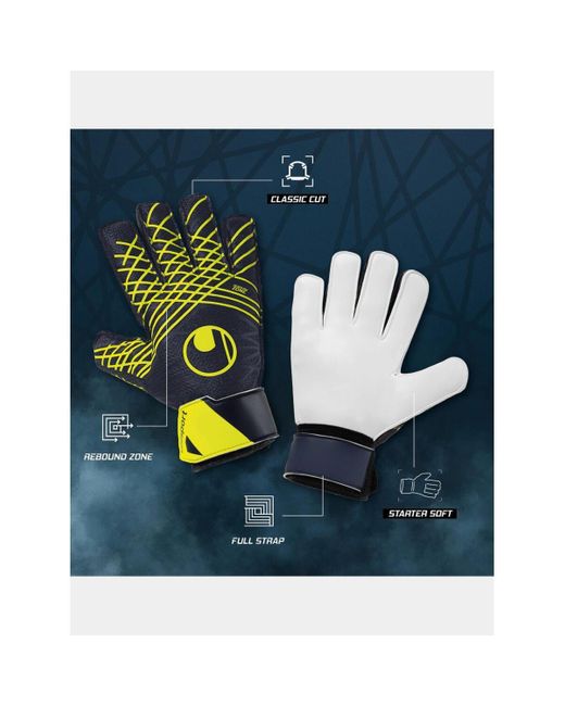 Gants Prediction starter soft Uhlsport pour homme en coloris Yellow