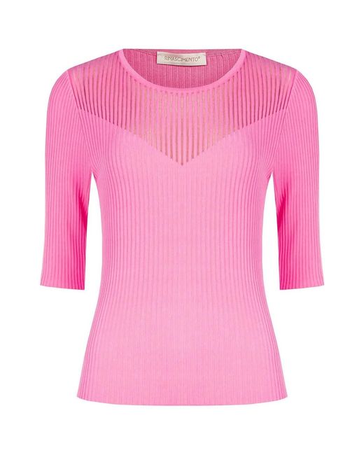 Pull CFM0012240003 Rinascimento en coloris Pink