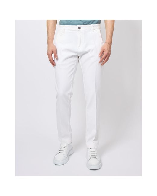 Pantalon Pantalon chino en coton pour Yes Zee pour homme en coloris White