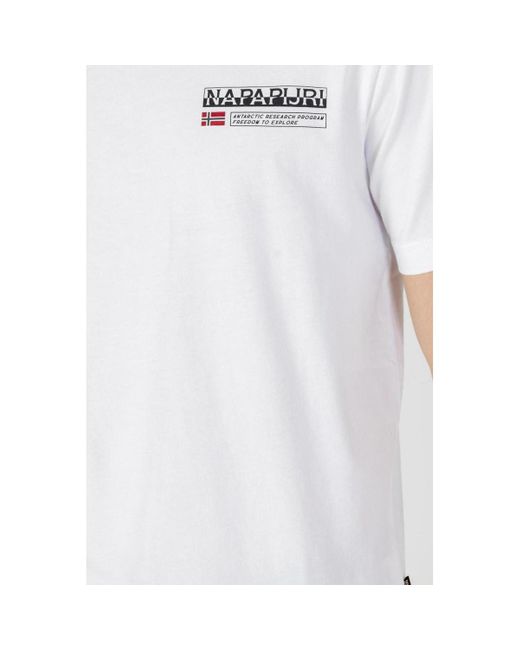 Polo S-KASBA NP0A4HQQ1 Napapijri pour homme en coloris White