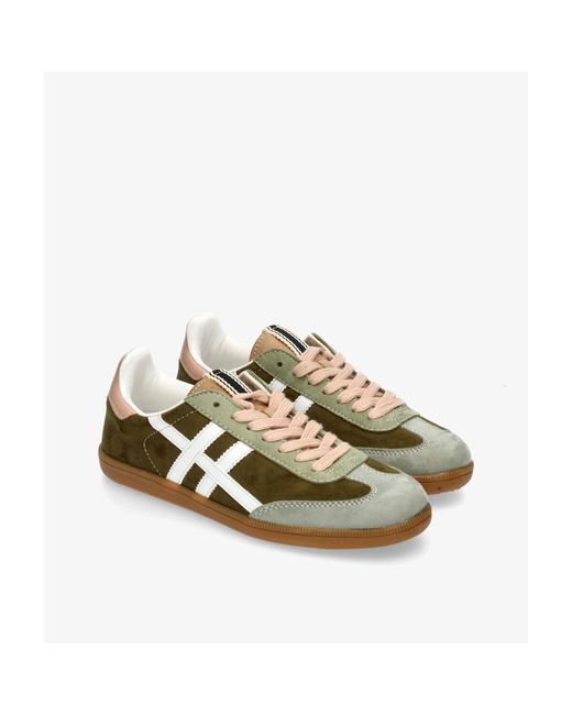 Baskets Basses M5075 Corina en coloris Green