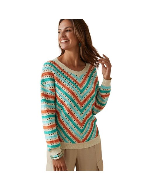 Pull Pull À Rayures Daxon en coloris Green
