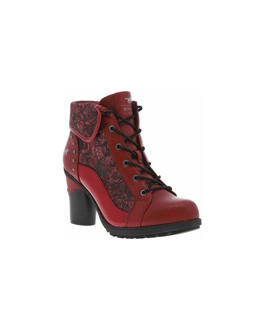 Bottines 24337CHAH25 Mustang en coloris Red
