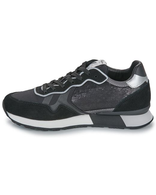 Pepe Jeans Lage Sneakers Brit Sequins W in het Black