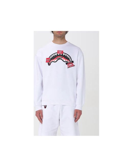 Sweat-shirt SP440 LABER SHARK-WHITE Sprayground pour homme