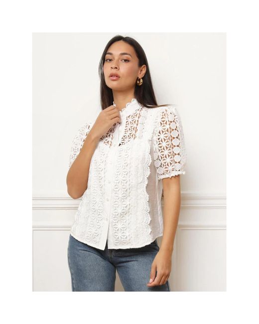 La Modeuse Overhemd 75180_P176856 in het White