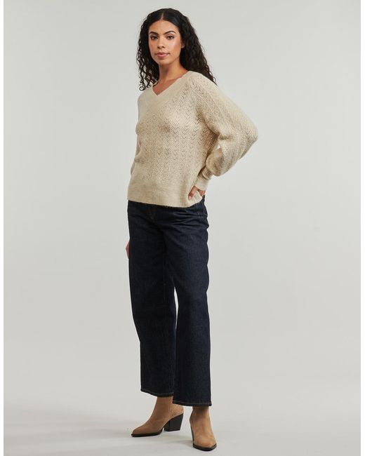 Pull ONLLUCILLA LS GLITTER ONLY en coloris Natural