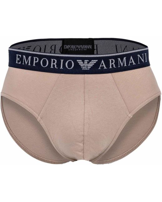 Slips Slip Paquet de 2 Emporio Armani pour homme en coloris Blue