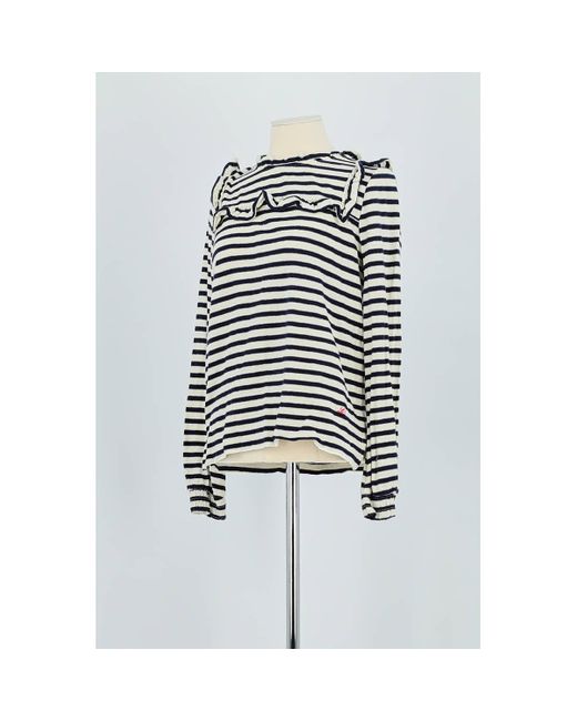T-shirt T-shirt en coton marine Leon & Harper en coloris Black
