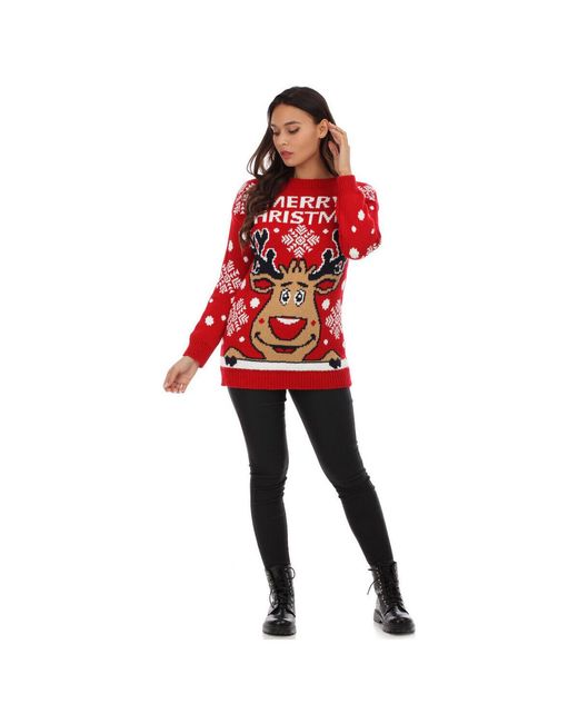 Pull Pulls Pour Femme La Modeuse en coloris Red