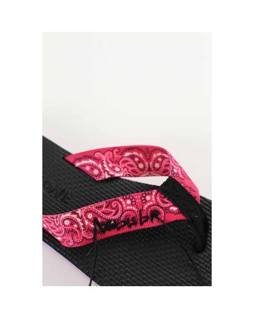 Sandales Tongs noires ARIZONA LOVE en coloris Red