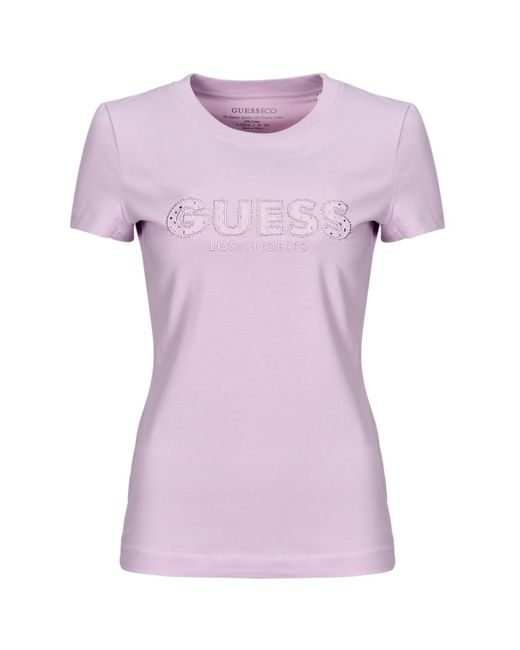 T-shirt SANGALLO TEE Guess en coloris Purple