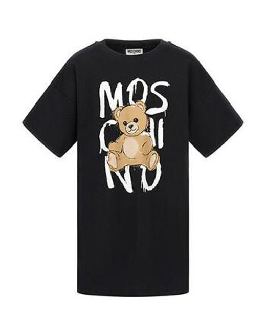 T-shirt ABITO CON STAMPA Art. HAV0GLLAA46 Moschino en coloris Black