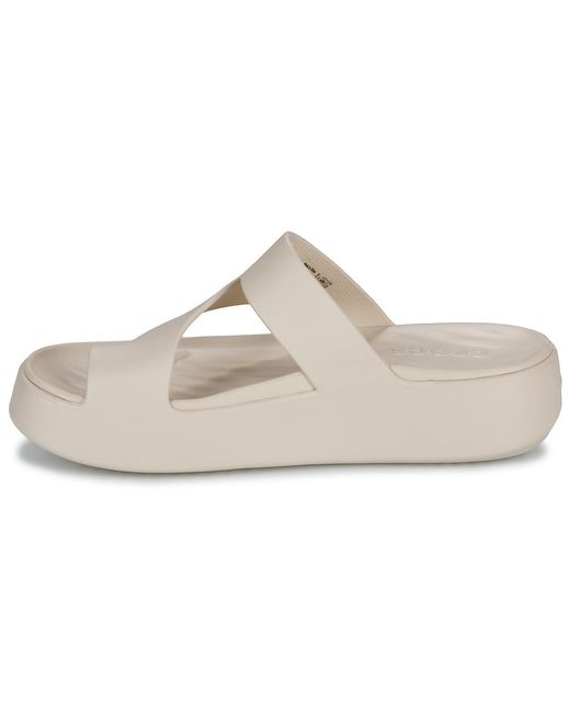 Tongs Getaway Platform Toe Loop CROCSTM en coloris White