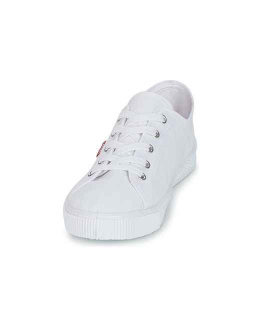 white levis trainers